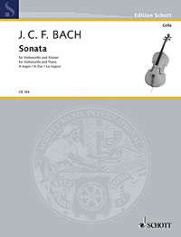 Bach Jcf Sonata A Fuchs Cello & Piano Sheet Music Songbook