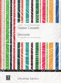 Cassado Serenade Cello Sheet Music Songbook