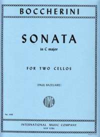 Boccherini Cello Sonata C Cello Duet Sheet Music Songbook