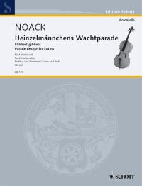 Noack Flibbertigibbets Op5 4 Cellos Score & Parts Sheet Music Songbook