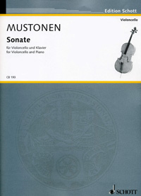 Mustonen Sonate Cello & Piano Sheet Music Songbook