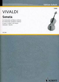 Vivaldi Sonata Emin Kolneder/storck Cello & Piano Sheet Music Songbook