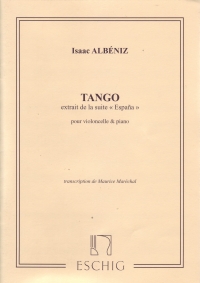 Albeniz Tango Op165 No 2 (trans Marechal) Cello Sheet Music Songbook