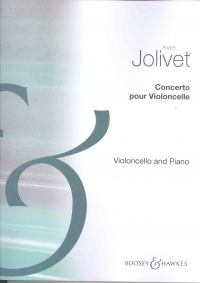 Jolivet Cello Concerto No 1 Cello & Piano Red Sheet Music Songbook