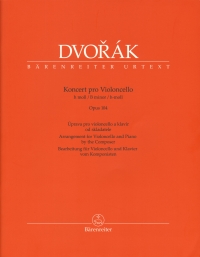Dvorak Concerto Op104 Bmin Cello & Piano Sheet Music Songbook