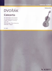 Dvorak Concerto Bmin  Cello & Piano Sheet Music Songbook