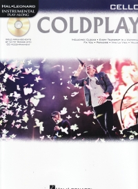 Coldplay Instrumental Play Along Cello + Cd Sheet Music Songbook