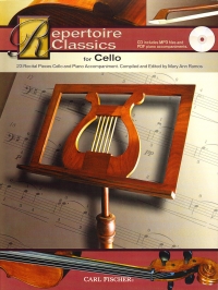 Repertoire Classics Cello Book & Cd Sheet Music Songbook