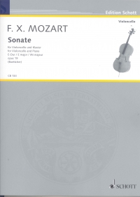 Mozart Franz Xaver Sonata Emaj Cello & Piano Sheet Music Songbook