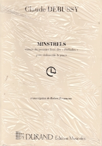 Debussy Minstrels Cello & Piano Sheet Music Songbook