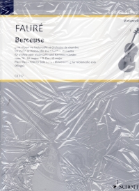 Faure Berceuse Op 16 D Major Cello & Piano Sheet Music Songbook
