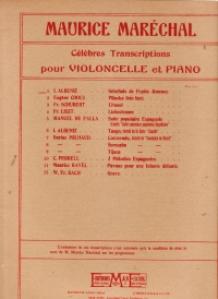 Albeniz Interlude (from Pepita Jimenez) Cello & Pf Sheet Music Songbook