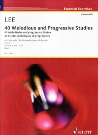 Lee 40 Melodious & Progressive Studies Op31 Vol 1 Sheet Music Songbook