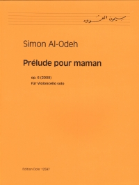 Al-odeh Prelude Pour Maman Op6 Cello Solo Sheet Music Songbook