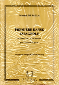 Falla Danse Espagnole No1 (la Vie Breve) Vcl & Gtr Sheet Music Songbook