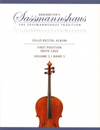 Cello Recital Album Vol 1 Sassmannshaus Sheet Music Songbook