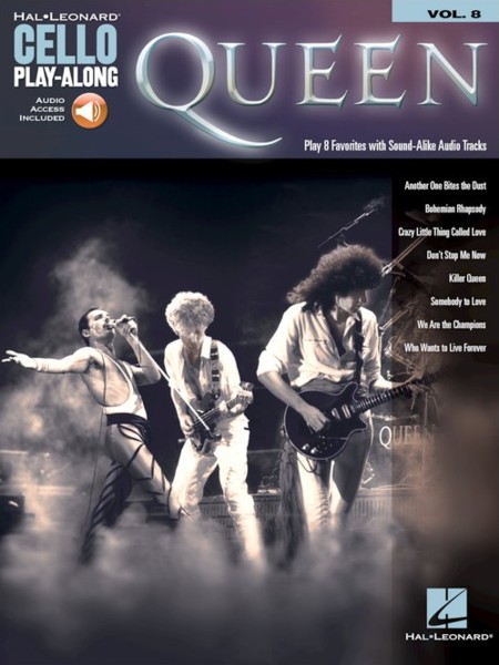 Cello Play Along 08 Queen + Online Sheet Music Songbook