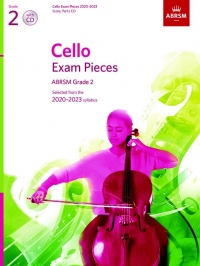 Cello Exams Pieces 2020-2023 Grade 2 Book & Cd Ab Sheet Music Songbook