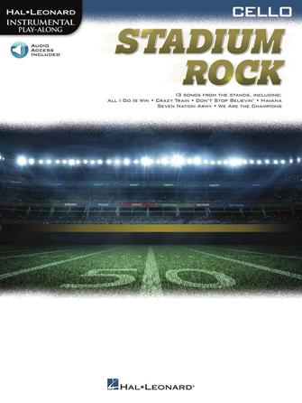 Stadium Rock For Cello Book + Online Sheet Music Songbook