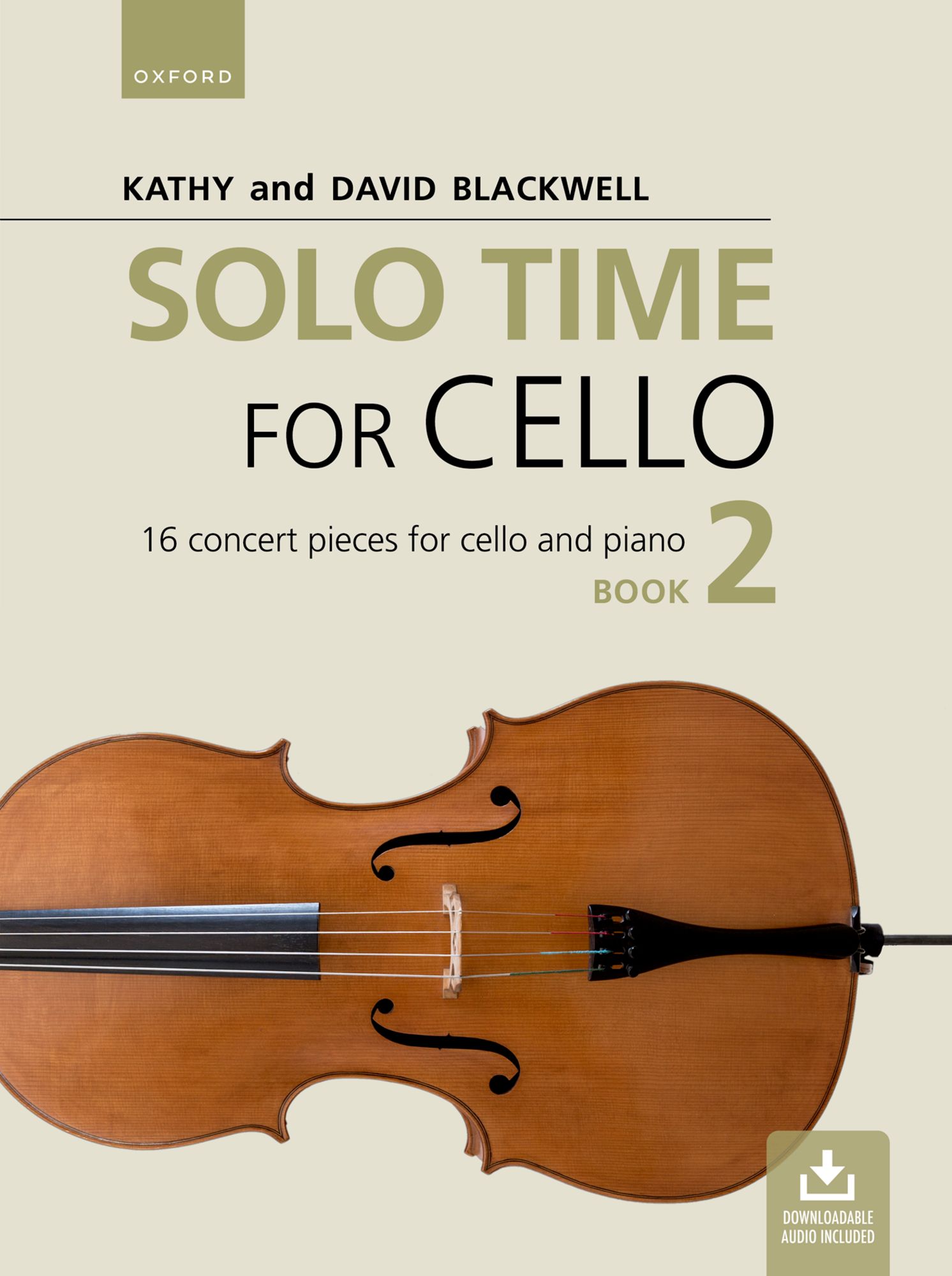 Solo Time For Cello Blackwell Book 2 + Audio Sheet Music Songbook