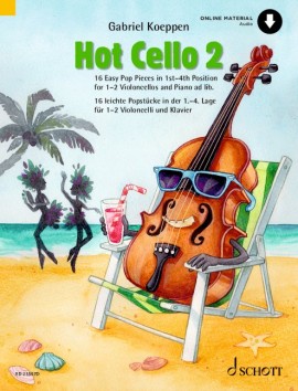 Hot Cello 2 16 Easy Pop Pieces In 1st-4th Position Sheet Music Songbook