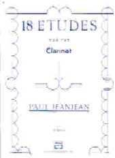 Jeanjean Etudes (18) Clarinet Sheet Music Songbook