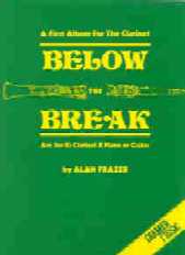Below The Break Bb Clarinet Frazer Sheet Music Songbook