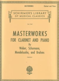 Masterworks For Clarinet Simon Sheet Music Songbook