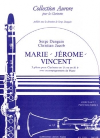 Dangain Marie Jerome Vincent Clarinet & Piano Sheet Music Songbook