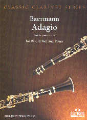 Baermann Adagio Clarinet Sheet Music Songbook