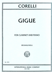 Corelli Gigue Clarinet & Piano Sheet Music Songbook