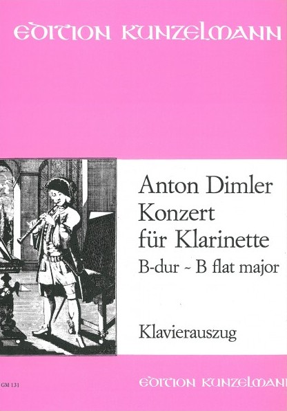 Dimler Concerto Bb Major Clarinet Sheet Music Songbook