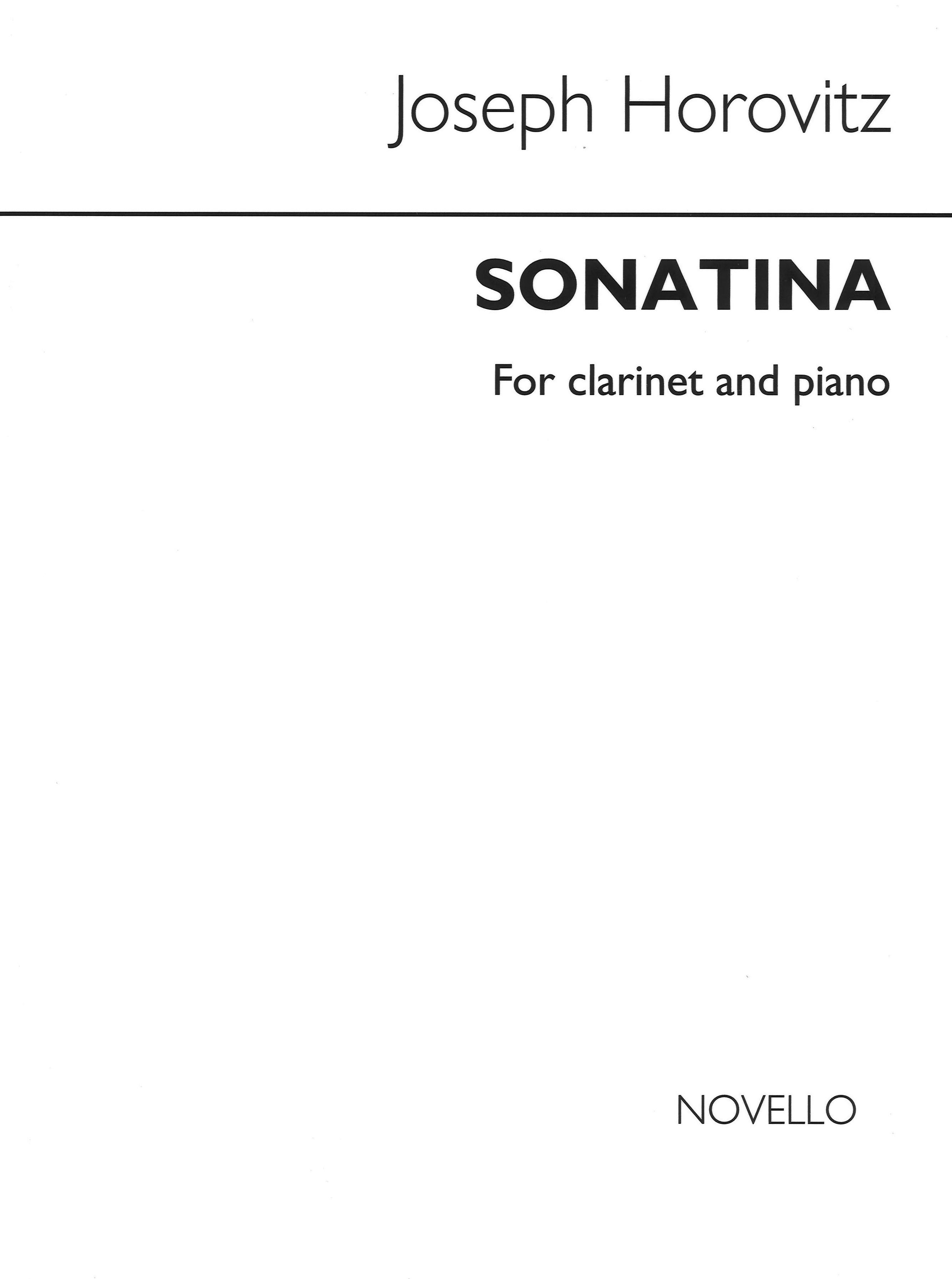 Horovitz Sonatina Clarinet & Piano Sheet Music Songbook