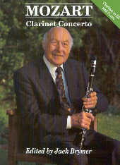 Mozart Concerto K622 A Brymer Clarinet In Bb Sheet Music Songbook