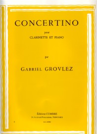 Grovlez Concertino Clarinet Sheet Music Songbook