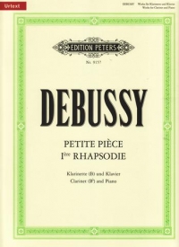 Debussy Petite Piece & Premiere Rhapsody Clarinet Sheet Music Songbook
