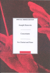 Horovitz Concertante Op1 (1948) Clarinet Sheet Music Songbook