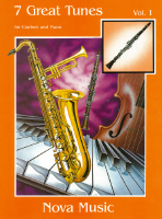 7 Great Tunes Clarinet & Piano Sheet Music Songbook