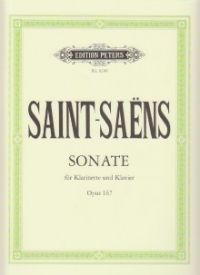 Saint-saens Sonata Op167 Clarinet Sheet Music Songbook