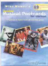 Junior Musical Postcards Mower Clarinet + Cd Sheet Music Songbook