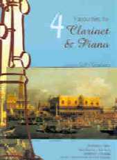 4 Favourites Courtney Clarinet & Piano Sheet Music Songbook