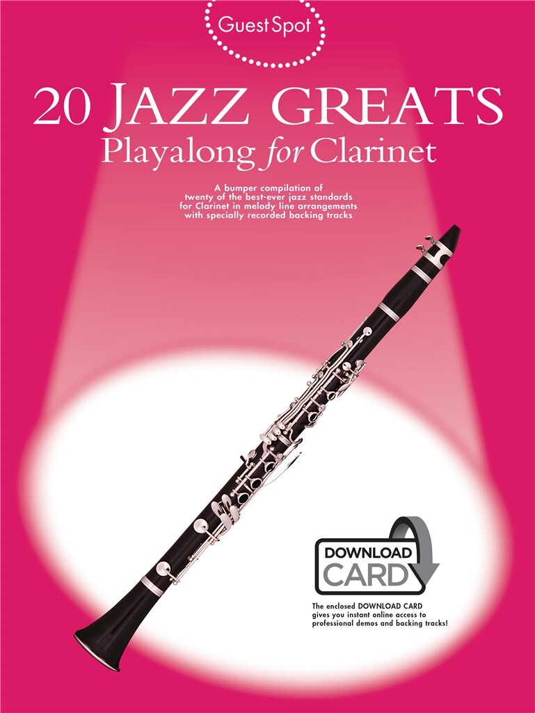 Guest Spot 20 Jazz Greats Clarinet Book & Audio Sheet Music Songbook