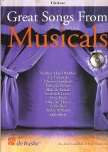 Great Songs From Musicals Clarinet Book & Cd Sheet Music Songbook