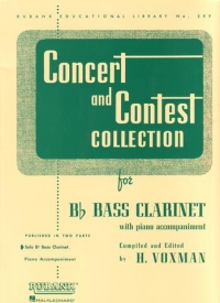 Concert & Contest Collection Bass Clarinet Sheet Music Songbook