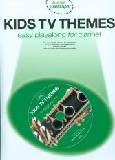 Junior Guest Spot Kids Tv Themes Clarinet Bk & Cd Sheet Music Songbook
