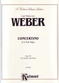 Weber Concertino Op26 Ab Clarinet Sheet Music Songbook