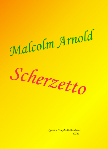 Arnold Scherzetto Clarinet Sheet Music Songbook