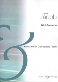 Jacob Mini Concerto Clarinet & Piano Reduction Sheet Music Songbook