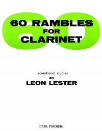 Lester 60 Rambles Clarinet Sheet Music Songbook