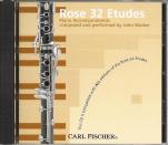 Rose Etudes 32 Piano Accompaniments Cd Sheet Music Songbook